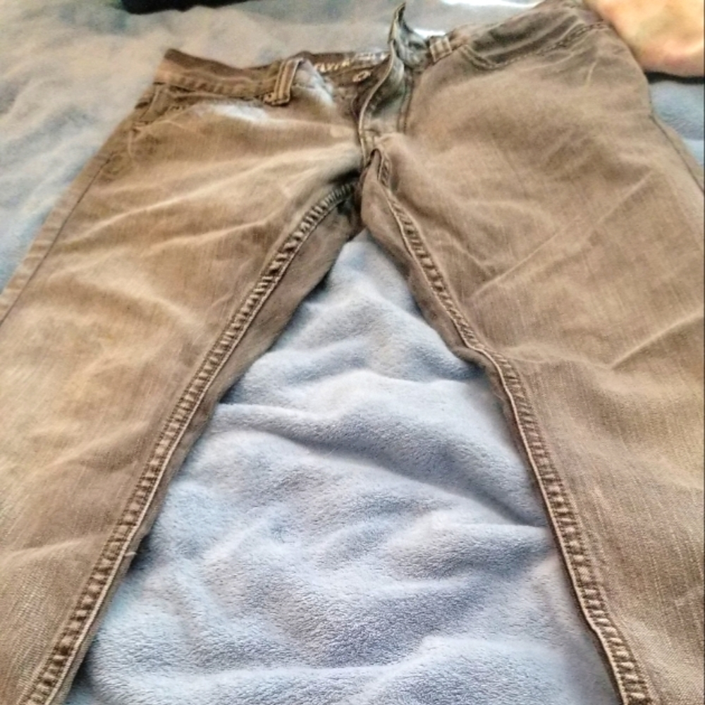 Men's flypaper straight leg grey colored faded Jean's size 30×30.